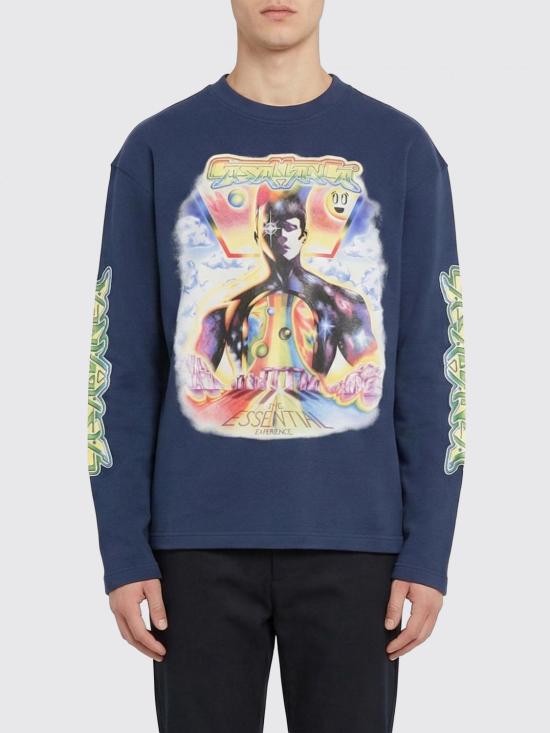 26SS 카사블랑카 반팔 티셔츠 MSP26JTS061 01 Blue