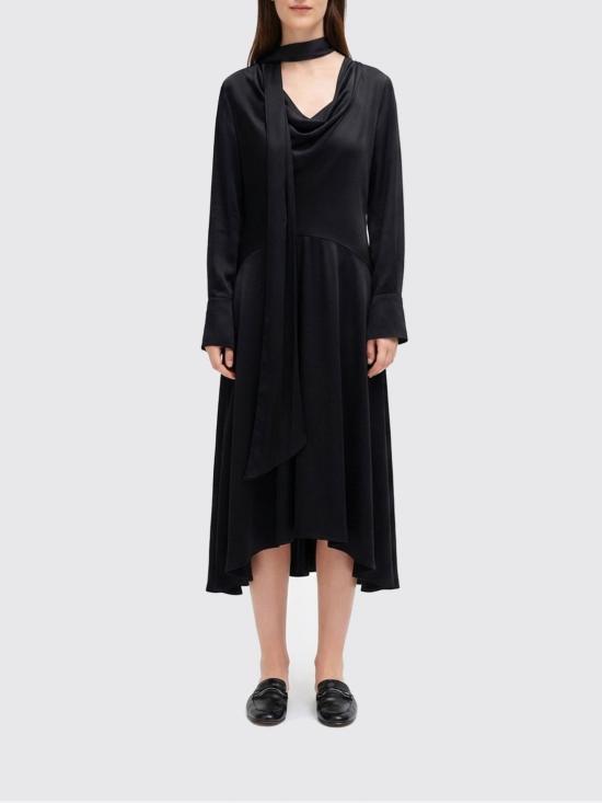 25FW 가니 롱 원피스 W0860 099 Black