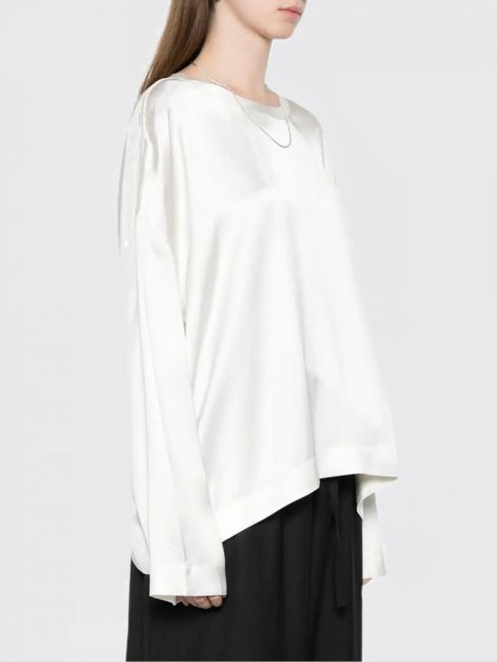 26SS 토템 긴팔 티셔츠 261WRT0656FB0546 047 White - TOTEME