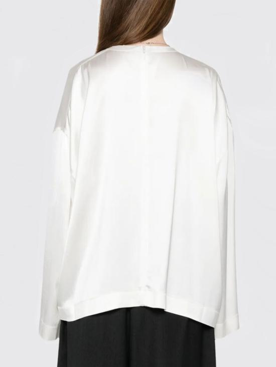 26SS 토템 긴팔 티셔츠 261WRT0656FB0546 047 White - TOTEME