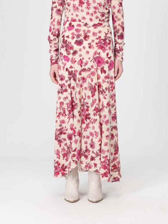 26SS 이자벨마랑 롱 스커트 JU0012FBD1J11I 40PK Pink