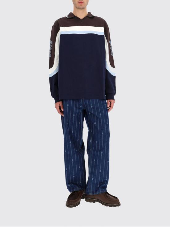 25FW 드롤드무슈 폴로 티셔츠 PL159CO195 NAVY Blue - DROLE DE MONSIEUR