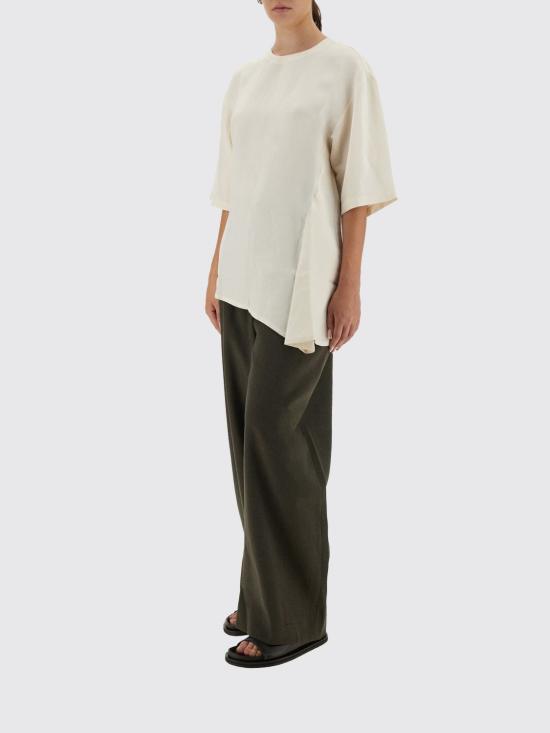 25FW 스튜디오 니콜슨 반팔 티셔츠 VICHYSNW1709 CHALK White - STUDIO NICHOLSON