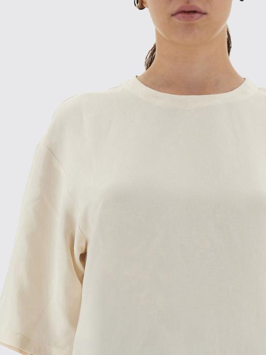 25FW 스튜디오 니콜슨 반팔 티셔츠 VICHYSNW1709 CHALK White - STUDIO NICHOLSON