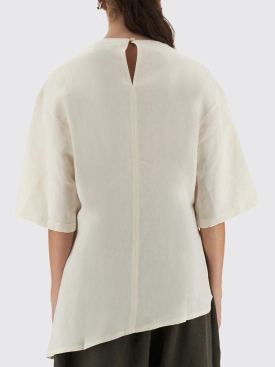 25FW 스튜디오 니콜슨 반팔 티셔츠 VICHYSNW1709 CHALK White - STUDIO NICHOLSON