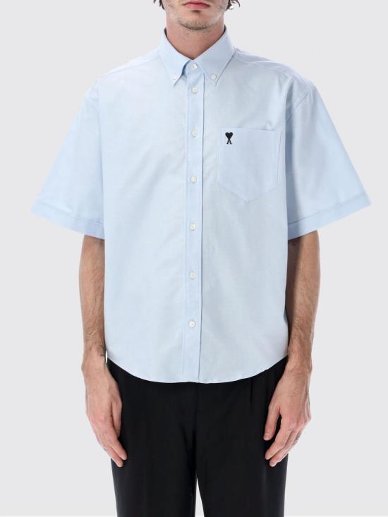 26SS 아미 반팔 셔츠 HSH823CO0031 450 Blue