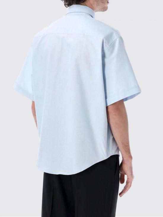 26SS 아미 반팔 셔츠 HSH823CO0031 450 Blue - AMI