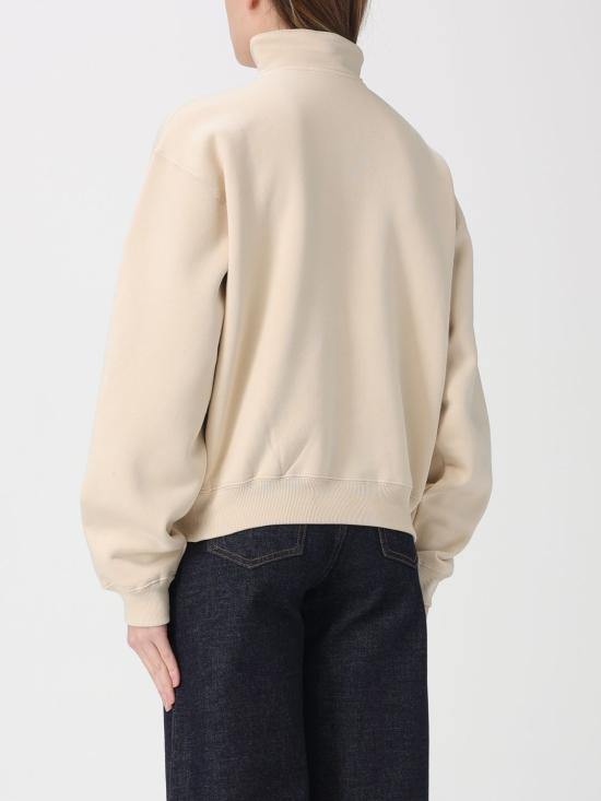 26SS 자크뮈스 그로그랭 지퍼 롤넥 스웨트 셔츠 SSW00210AJ00174 130 Beige - JACQUEMUS
