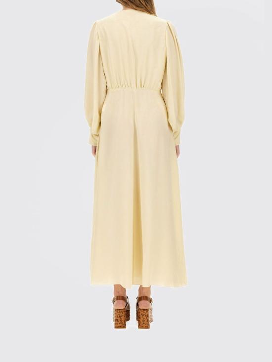 25FW 끌로에 롱 원피스 CH25ARO31115 753 Yellow - CHLOE