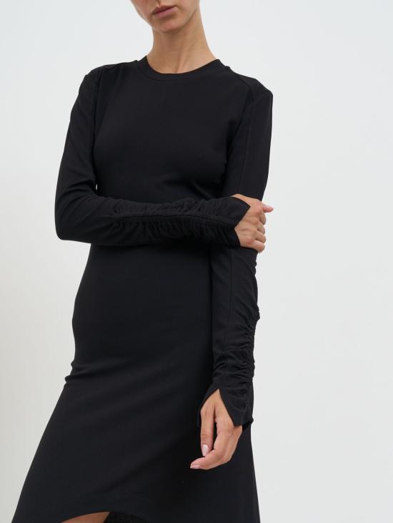 25FW 톰크롬 롱 원피스 WD52 11 Black - THOM KROM