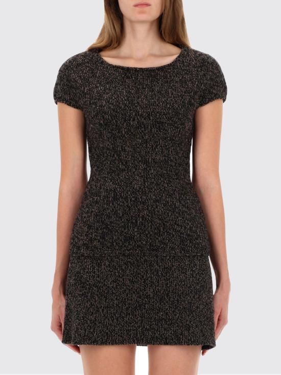 25FW 아워레가시 반팔 티셔츠 W4253SB BEARTWISTMOULINEWOOL Black