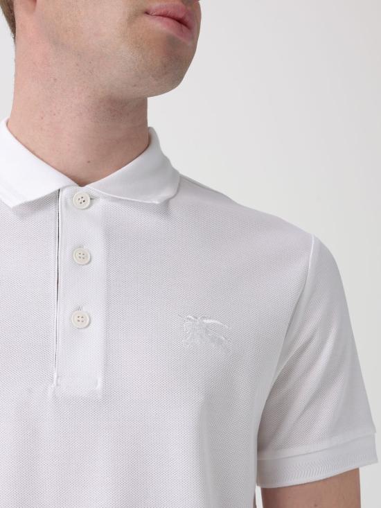 26SS 버버리 코튼 폴로 티셔츠 8099166 White - BURBERRY