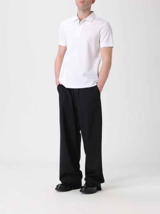 26SS 버버리 코튼 폴로 티셔츠 8099166 White - BURBERRY