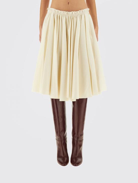 25FW 아미 미디 스커트 FSK444WV0058 185 Beige