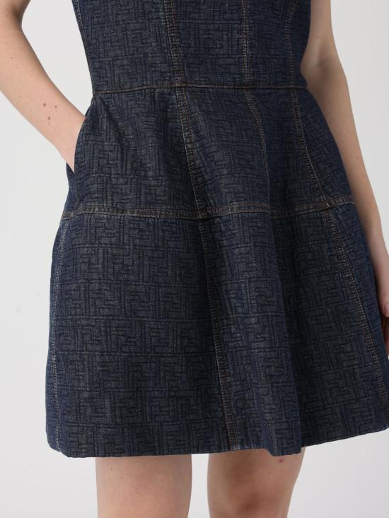 26SS 펜디 롱 원피스 FLD568AW82 F1UKI Blue - FENDI