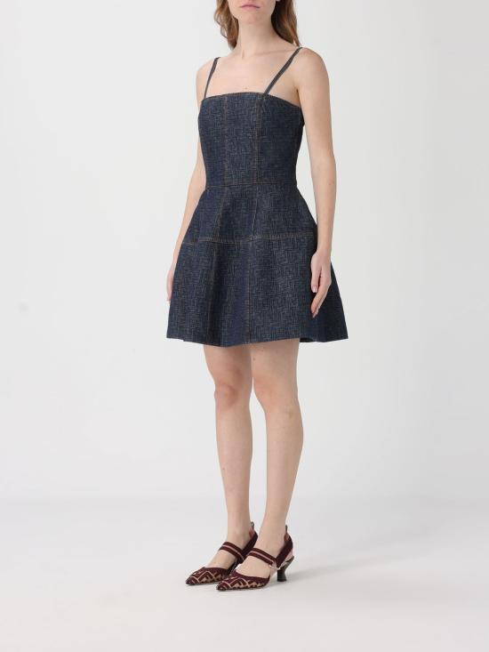 26SS 펜디 롱 원피스 FLD568AW82 F1UKI Blue - FENDI