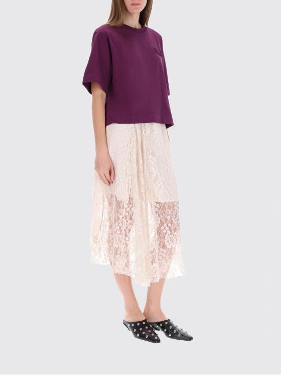 25FW 바움 운드 페르드가르텐 미디 스커트 24404 C1138 White - BAUM UND PFERDGARTEN