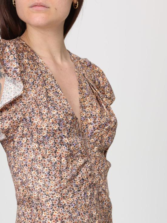 26SS 이자벨마랑 롱 원피스 RO0229FED1J13I 10OE Ocher - ISABEL MARANT