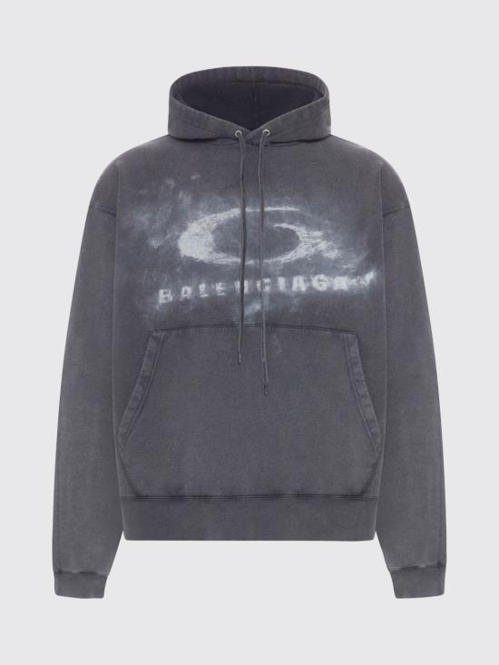 26SS 발렌시아가 긴팔 티셔츠 858143TTVN6 9034 Black