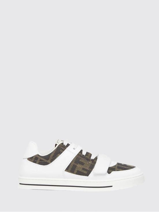 25FW [키즈] 펜디 스니커즈 JMR476KAHGY F0C1A White