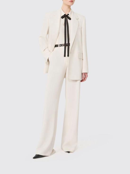 26SS 막스마라 스튜디오 스트레이트 팬츠 2616131025600 060 Yellow Cream - MAX MARA STUDIO