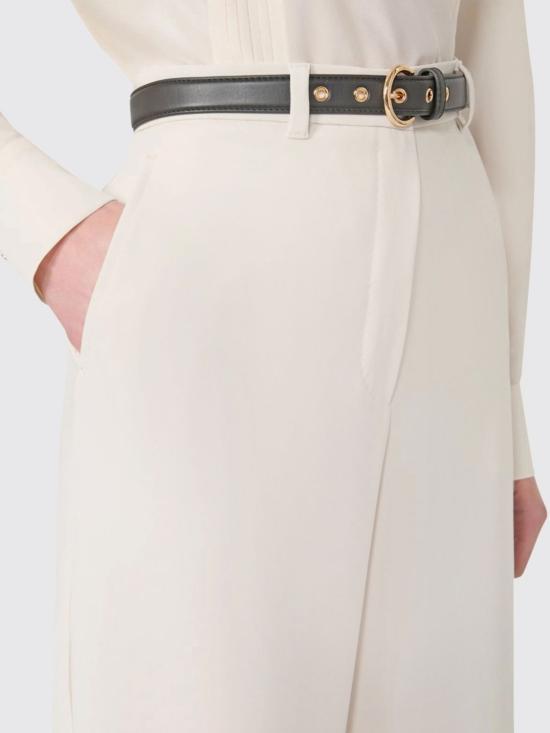 26SS 막스마라 스튜디오 스트레이트 팬츠 2616131025600 060 Yellow Cream - MAX MARA STUDIO