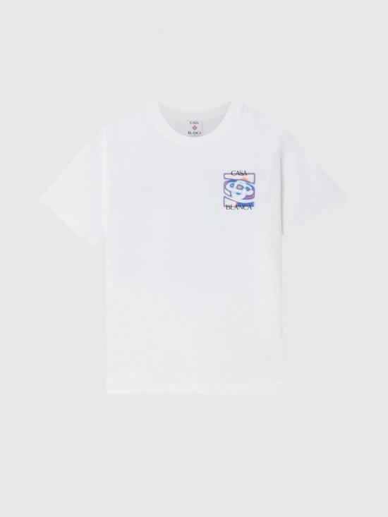 26SS 카사블랑카 반팔 티셔츠 MSP26JTS001 07 White 1 - CASABLANCA