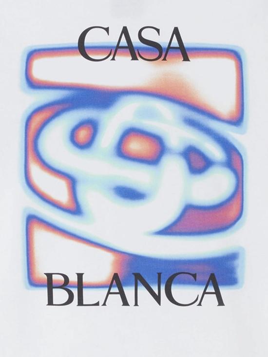 26SS 카사블랑카 반팔 티셔츠 MSP26JTS001 07 White 1 - CASABLANCA