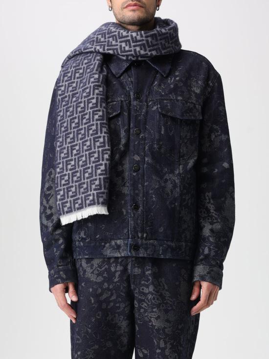 26SS 펜디 머플러/스카프 FXS373ATQB F03NU Grey - FENDI