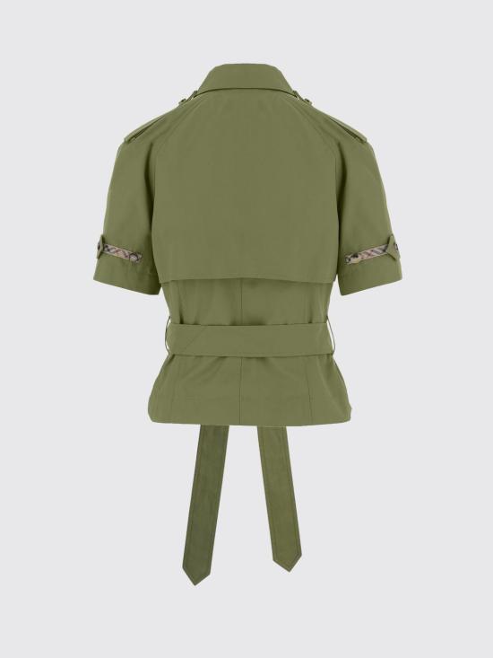 26SS 버버리 크롭 포플린 트렌치 셔츠 8117711 Green - BURBERRY