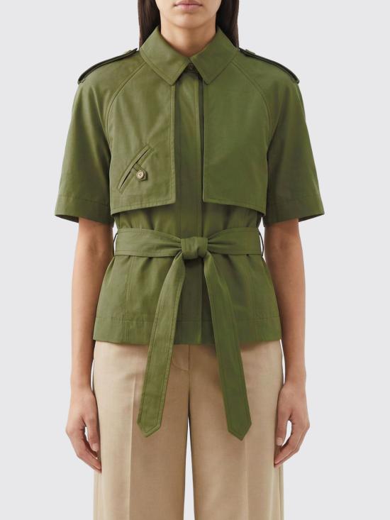 26SS 버버리 크롭 포플린 트렌치 셔츠 8117711 Green