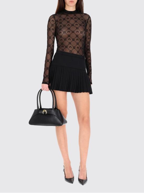 25FW 마린세르 스커트 WSK063ACWOV0071 BK99 Black - MARINE SERRE