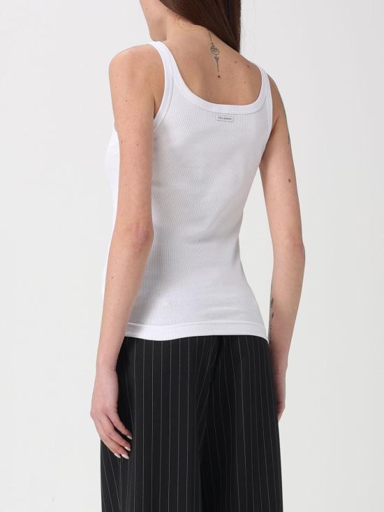 26SS 돌체앤가바나 민소매 티셔츠 F8U09TFU7AV W0800 White - DOLCE & GABBANA