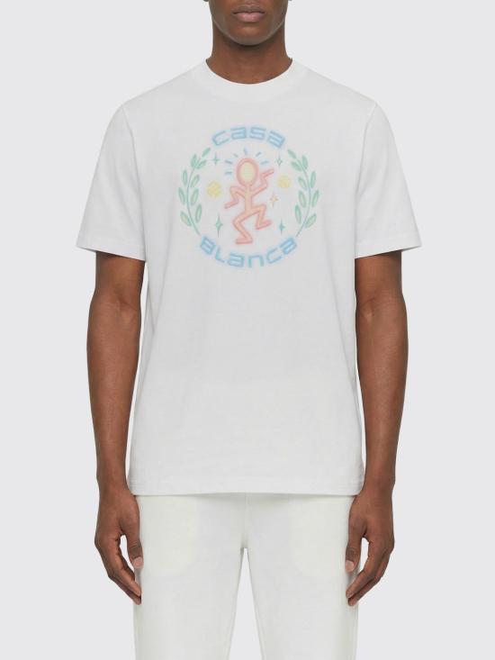 26SS 카사블랑카 반팔 티셔츠 MSP26JTS001 11 Bianco 3