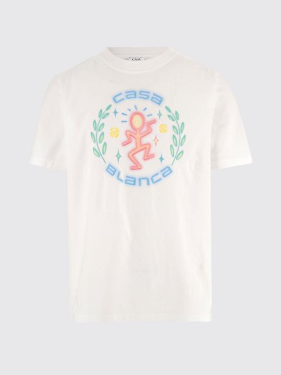 26SS 카사블랑카 반팔 티셔츠 MSP26JTS001 11 Bianco 3 - CASABLANCA