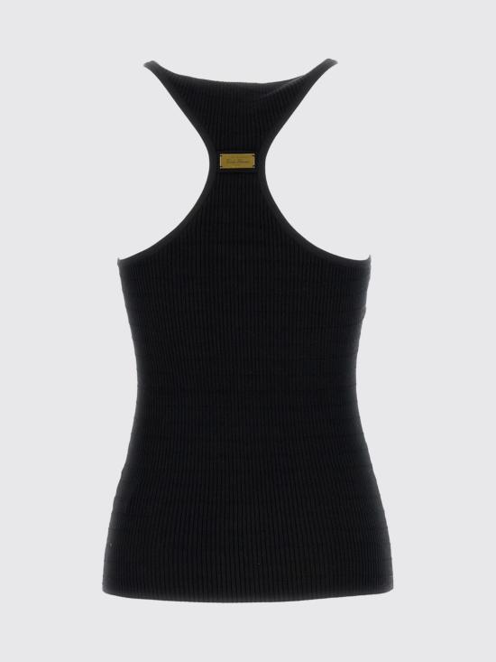 26SS 엘리자베타프랜치 반팔 티셔츠 TK75B61E2 110 Black - ELISABETTA FRANCHI