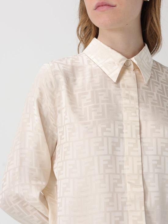 26SS 펜디 셔츠 FS8140AJ0Z F1M2A Yellow Cream - FENDI