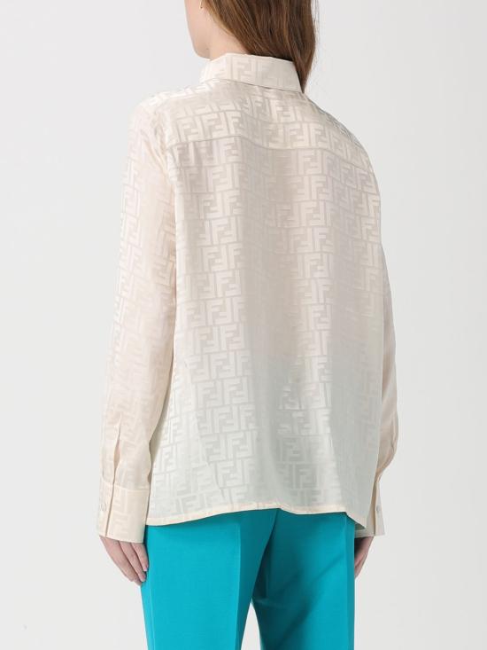 26SS 펜디 셔츠 FS8140AJ0Z F1M2A Yellow Cream - FENDI