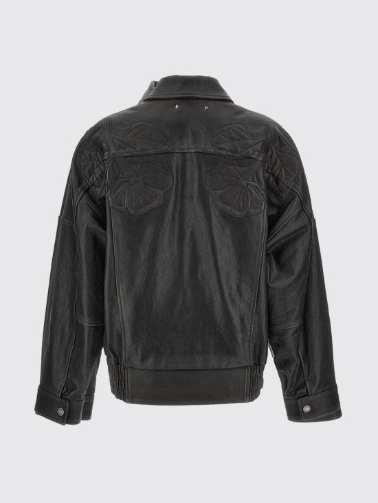 26SS 골든구스 가죽 자켓 GWP025604024 9 Brown - GOLDEN GOOSE