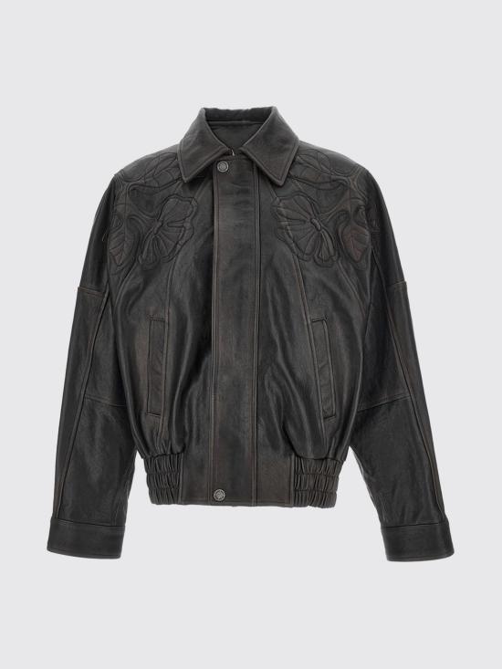 26SS 골든구스 가죽 자켓 GWP025604024 9 Brown - GOLDEN GOOSE