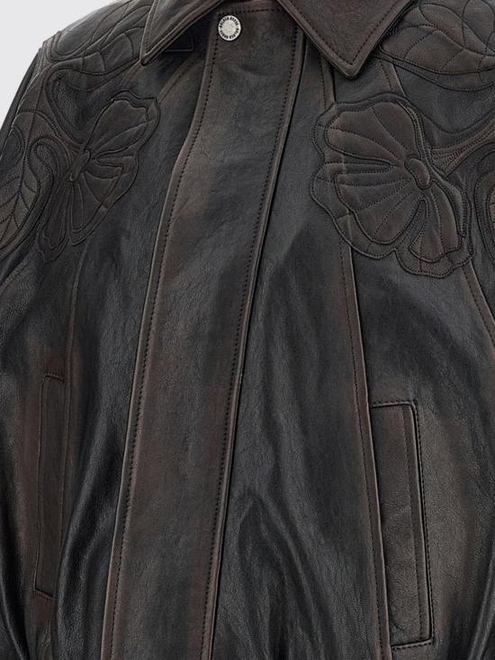 26SS 골든구스 가죽 자켓 GWP025604024 9 Brown - GOLDEN GOOSE