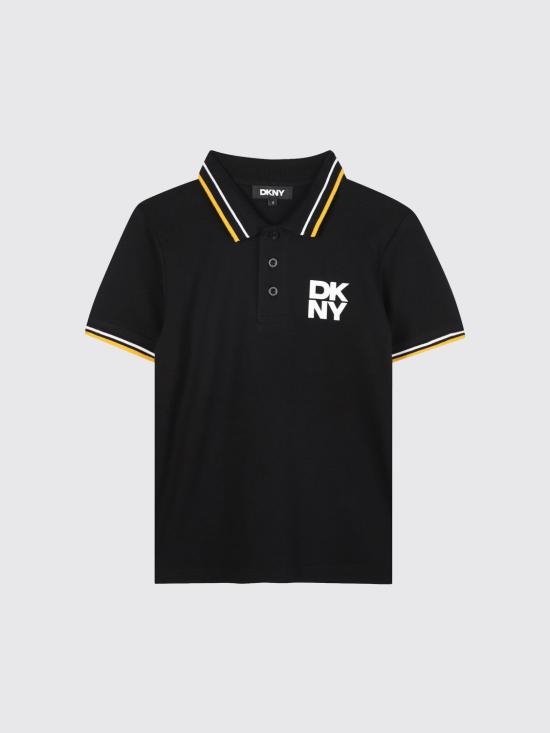 25FW [키즈] 디케이엔와이 폴로 셔츠 D62441 09B Black