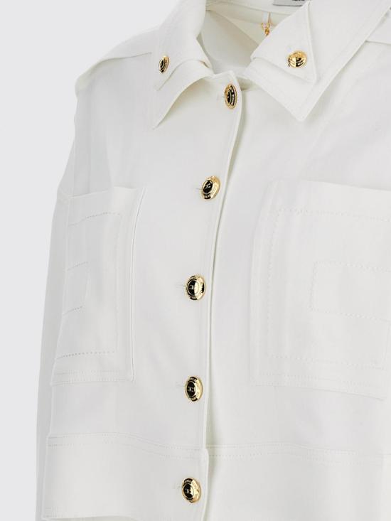 26SS 엘리자베타프랜치 자켓 GB00561E2 360 White - ELISABETTA FRANCHI