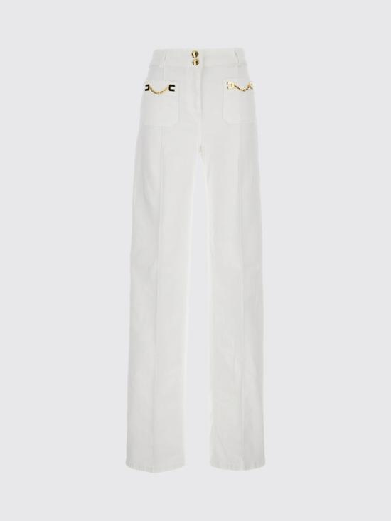 26SS 엘리자베타프랜치 데님 팬츠 PJ25D61E2 360 White - ELISABETTA FRANCHI
