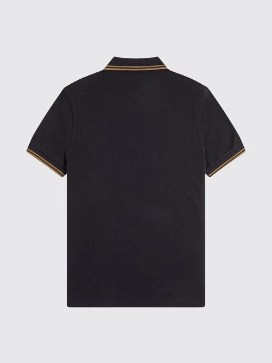 25FW 프레드페리 폴로 티셔츠 M3600P S77 Black 1 - FRED PERRY
