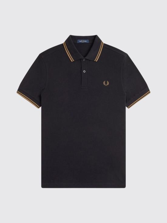 25FW 프레드페리 폴로 티셔츠 M3600P S77 Black 1 - FRED PERRY