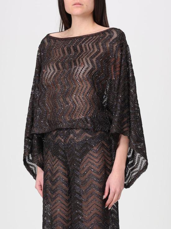 26SS 미소니 긴팔 티셔츠 MS26SK06BV00IT S80EQ Brown - MISSONI