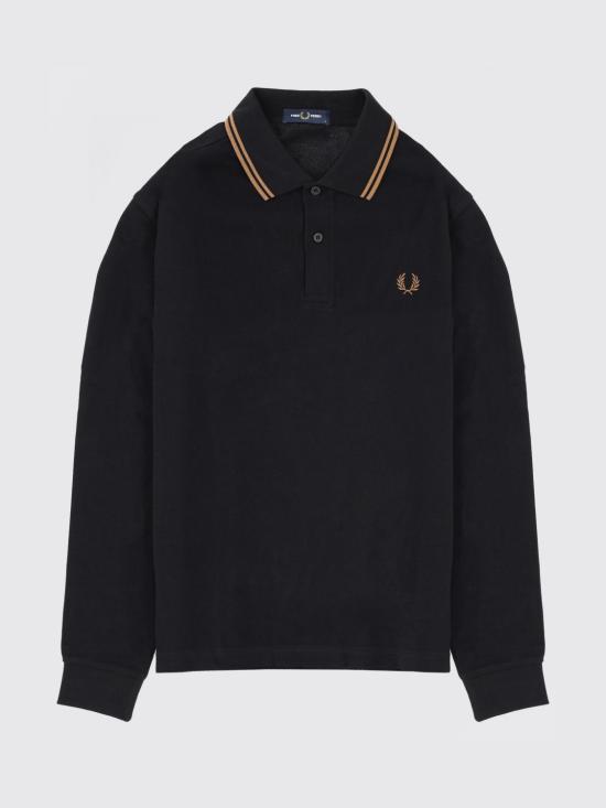25FW 프레드페리 폴로 티셔츠 M3636 S77 Black 2 - FRED PERRY