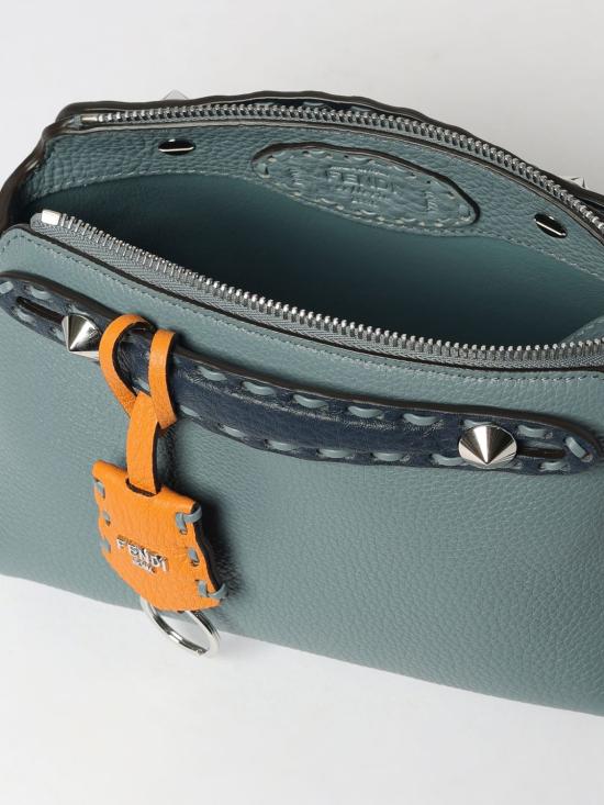 26SS 펜디 바이더웨이 소프트 FF 자카드 미니백 8BS098AVTC F1UR5 Denim - FENDI