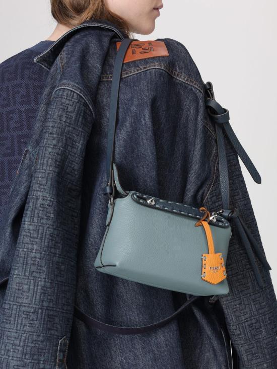 26SS 펜디 바이더웨이 소프트 FF 자카드 미니백 8BS098AVTC F1UR5 Denim - FENDI